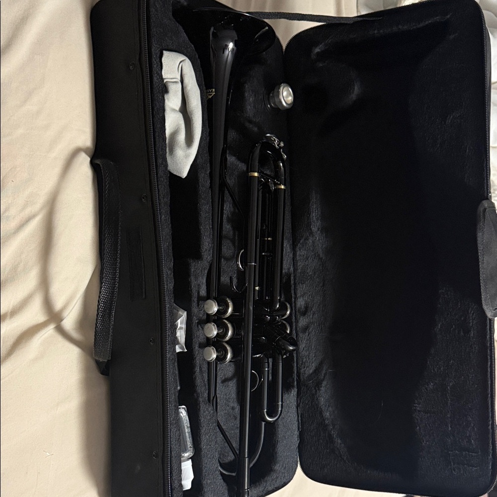 Black Trumpet with Case